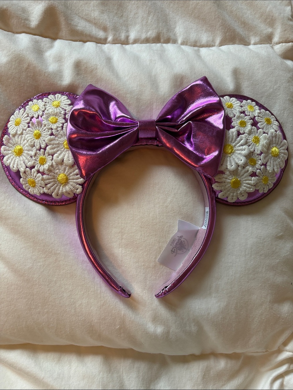 BaubleBar x Disney - Daisy Duck Iridescent Purple Minnie Ears Headband NWOT